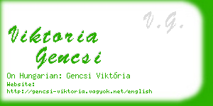 viktoria gencsi business card